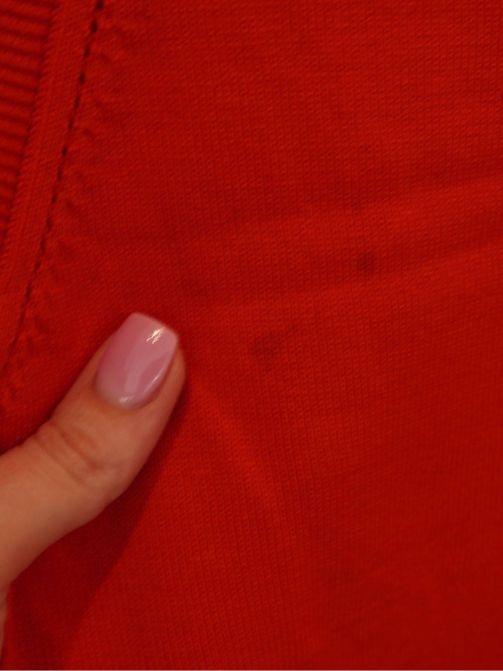 Sleeveless Red Knit Tank Top for Women - Picture 5 of 5